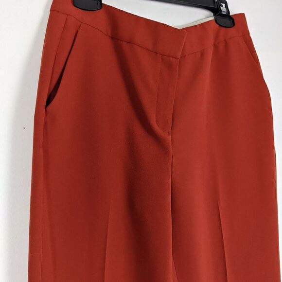 Chelsea28 orange straight leg Pants size 8 - Picture 6 of 6